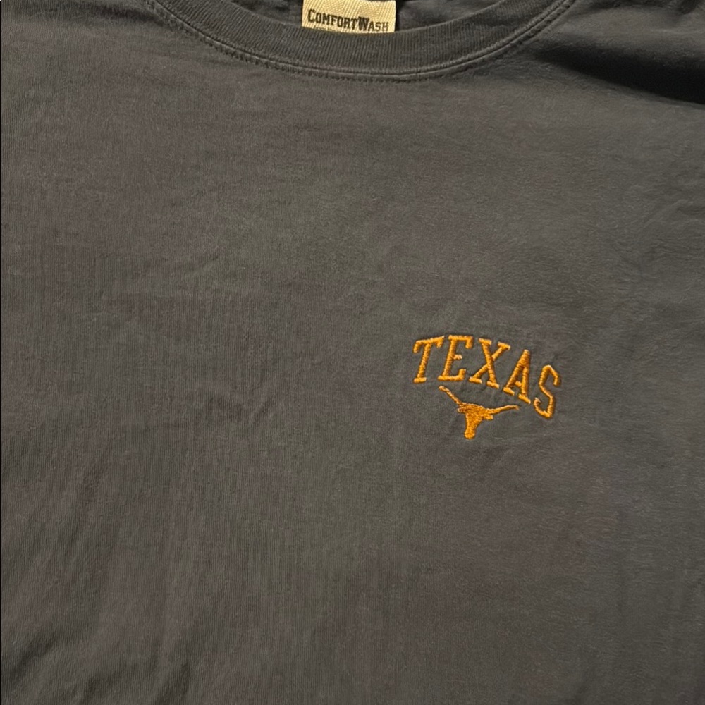 Embroidered Gray Texas T-Shirt